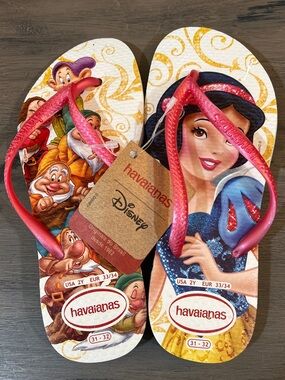 Havaianas Disney Snow White Flip Flops - Pink/Multicolor